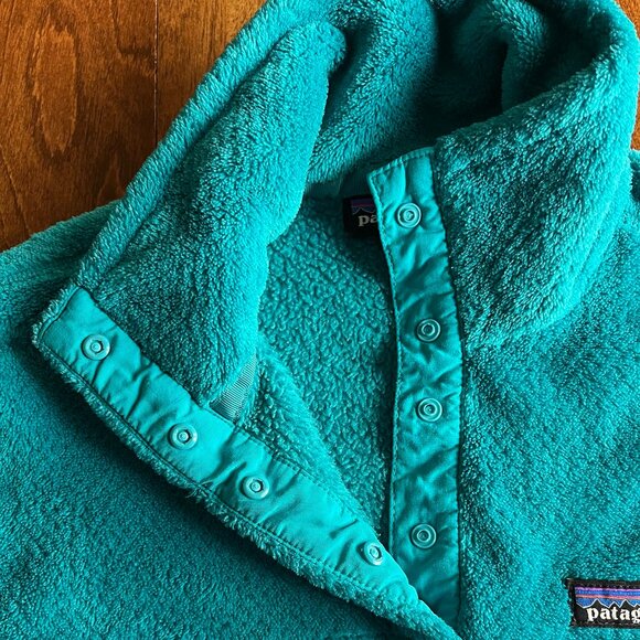Patagonia green Re-Tool fleece pullover S - Picture 4 of 9
